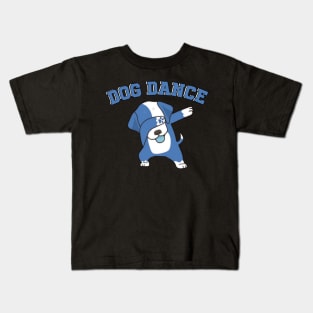 Blue dog dance Kids T-Shirt